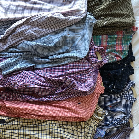 POLO SHIRT BUNDLE (11 shirts) size Medium - Picture 2 of 2